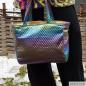Preview: Holografischer Polyesterstoff Purple